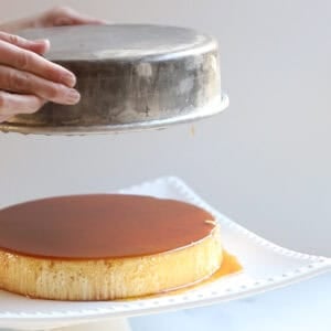 creme caramel with condensed milk