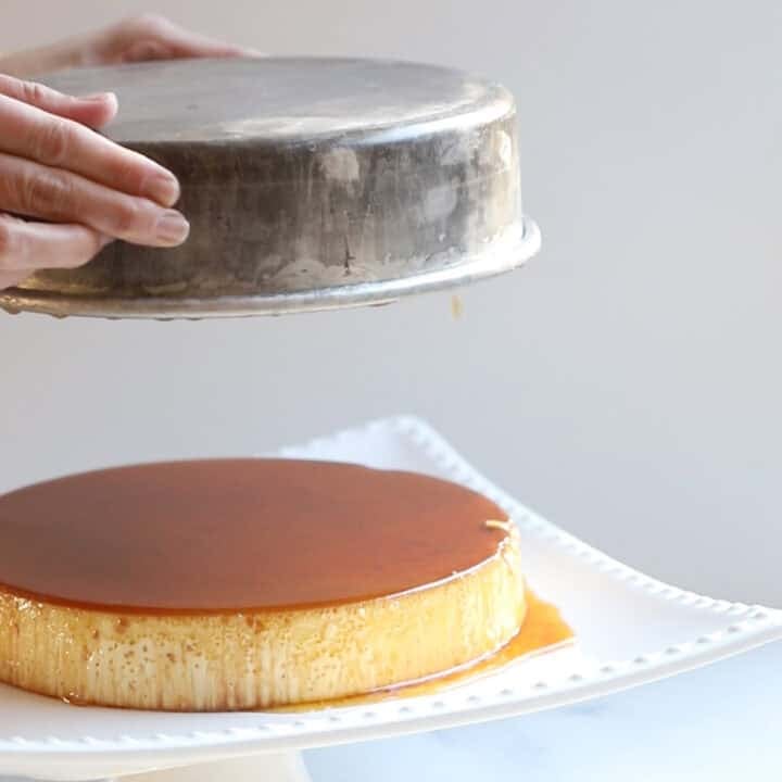 creme caramel with condensed milk