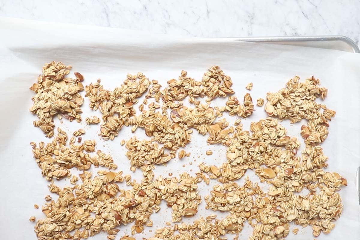 baked almond granola.